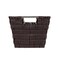 Simplify Medium Rattan Storage Tote Basket in Chocolate 25452-CHOCOLATE - alternate 2